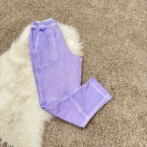 Deha Women's Easy Cotton Pull On Pants Lavender Size XS